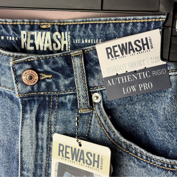 NWT Rewash Jean Shorts Low Pro 7 - Picture 4 of 8